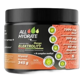 ALINESS ELEKTROLITY mango B COMPLEX methyl 40 SASZETEK Mięśnie NAWODNIENIE