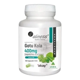 Aliness GOTU KOLA WĄKROTKA AZJATYCKA 60 kaps PAMIĘĆ KONCENTRACJA Trawienie