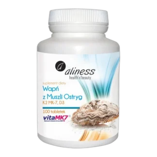 Wapń z muszli ostryg z D3 i K2