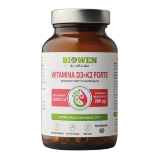 Witamina D3 12000 IU z K2 MK7 dla kości i serca