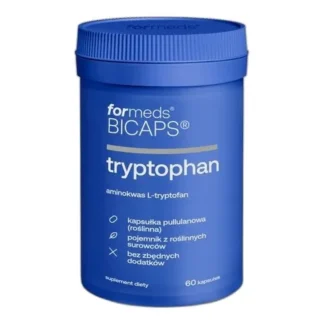 FORMEDS BICAPS L-TRYPTOFAN 500 mg 60 kap DOBRY SEN SPOKÓJ RELAKS Serotonina