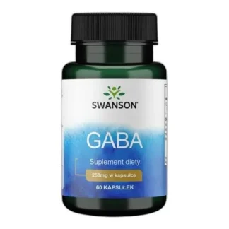 GABA 250 mg 60 kap Nastrój SEN Koncentracja Kwas gamma-aminomasłowy