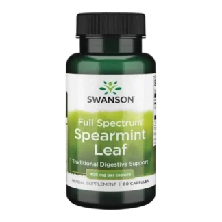 Spearmint Leaf MIĘTA ZIELONA 400 mg 60 kap TRAWIENIE ŻOŁĄDEK JELITA